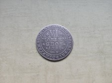 6 Mariengroschen 1718 WR  Münster Bistum Franz Arnold von Metternich 1706-1718