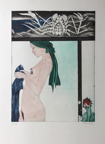 Helga jahnke radierung - helga,