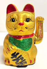 Winkekatze Maneki-Neko Gold