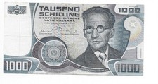 Österreich 1000 Schilling 1983 Fine Schrödinger P152 / B257