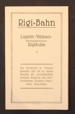 1925 Prospekt Panorama Fahrplan / Rigi-Bahn Luzern,Vitznau,Vierwaldstättersee