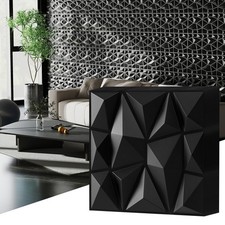 50/100 Stk. 3D Wandpaneele Wandverkleidung Diamant Innen PVC 30x30cm