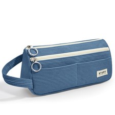 Federmäppchen Cord-Stoff  Mäppchen mit Griff Teenager Federtasche Stiftetasche