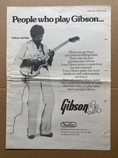 SANTANA PLAYS GIBSON POSTER