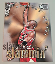 Michael Jordan # 6 of 10 Steel Slammin NBA Fleer Metal 96-97 EN N.Mint to Mint