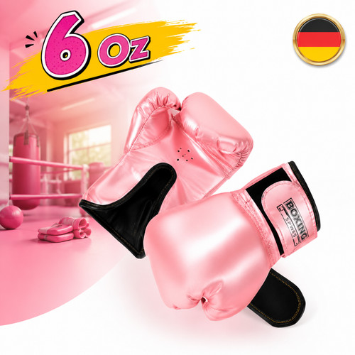 Leder boxhandschuhe 6oz - boxhandschuhe,