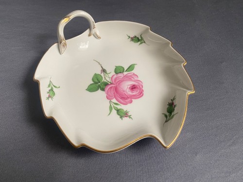 Meissen rote rose porzellan - meissen,