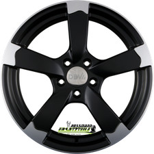 4x DBV Torino II schwarz matt