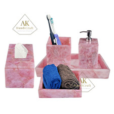 Luxus 5-teiliges Rosenquarz