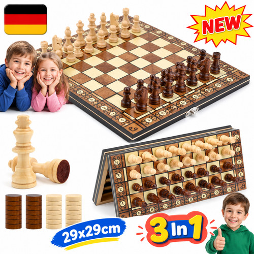 Tragbar 1 schachspiel - 3-in-1,