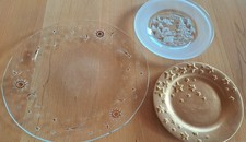 3 Weihnachtsteller 2x glas