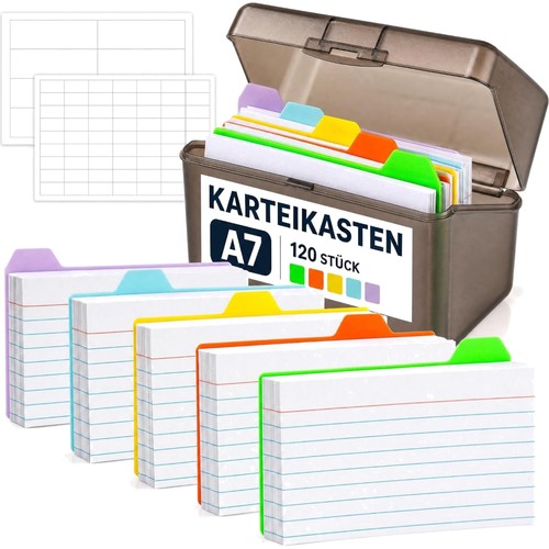 Karteikarten box lernkarten - karteikarten,