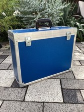Flightcase / Transportkoffer Blau – gepolstert, abschließbar, 48,5×18×40 cm
