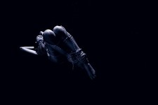 Aktfoto vor Schwarz,  Nude