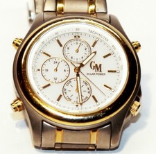 Armbanduhr GM Solar Power Titanium, bicolor, vintage, ca. 1980er Jahre