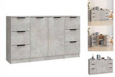 Sideboards 3 Stk. Betongrau