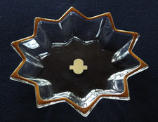 Walther Glas - Teller - Gebäckschale -  Starlight - Sternform mit Goldrand