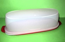 Tupperware Tupper Wursttheke Salamibox Wurstbehälter rot sehr guter Zustand