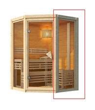 Saunafenster Saunaglas 204 x 74cm bronziert für 38mm Saunen / Lagerabverkauf