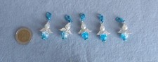 5 Engel Schutzengel Glücksbringer Anhänger Gastgeschenk Deko Perlen BastelnMini