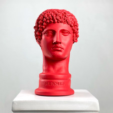 Rote Hermes Statue Pop Art