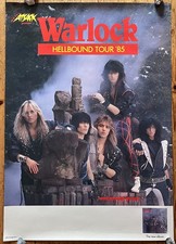WARLOCK original Hellbound Tour '85 Tourplakat Poster Tourposter Plakat DORO