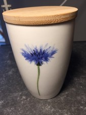 Becher aus Porzellan mit Blumenmotiv Kornblume, 360 ml (groß),  Simply Flowers