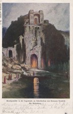 AK Schreiberhau, Wandgemälde“ Die Riesenburg“ von H. Hendrich, 1903 Schlesien