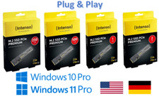 Intenso M.2 NVMe 250GB/500GB/1TB/2TB SSD Festplatte mit Windows 10 / Windows 11