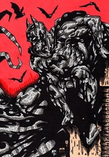 Batman fan art inks gothic - batman,