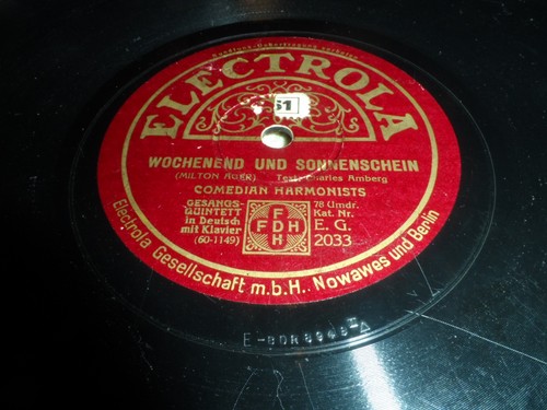 Comedian harmonists wochenend - comedian,