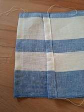 Leinenband blau-weiß