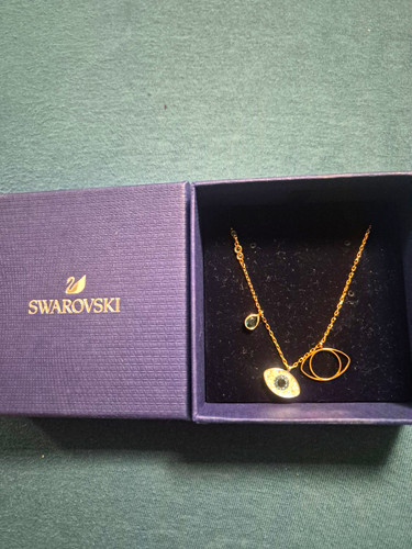 Swarovski halskette goldfarben - halskette,