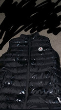 Moncler weste Herren Größe S schwarz (mit Muster Ka)