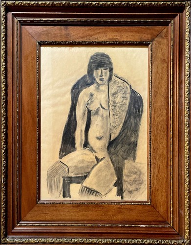 Sitzender weiblicher akt - „sitzender,
