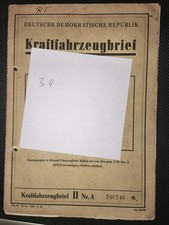 MZ IFA RT 125/2 DDR Kfz Brief