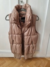 Weste Steppweste dicke Weste gefüttert mit Kragen Größe M 38 gold bronze