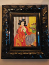 Art deco - altes expressionistisches Ölbild - Ölgemälde