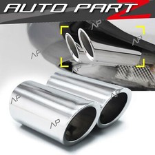 2x 68mm Edelstahl Auspuffblende Auspuff Endrohr für VW GOLF VI 6 Variant TSI TDI