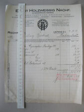 ERNST HOLZWEISSIG HYMNOPHON-WERKE LEIPZIG alte Rechnung 1929 n. Markranstädt
