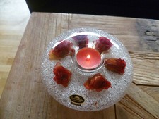 Dreamlight Teelichthalter rote Rosen Handmade Germany