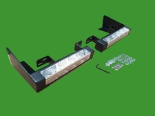 Strapazierfähige schwarze Stoßstange mit Schachbrett (Paar) für Land Rover