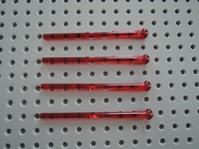 Lego 4 x Pfeil für Spring Shooter Star Wars Kanone 15303 transparent rot NEU