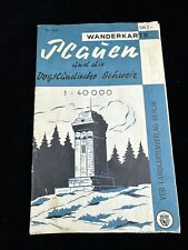 DDR Wanderkarte " PLAUEN und