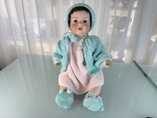 Künstlerpuppe Alte Sammler Porzellankopf Puppe 58 cm Zustand Siehe Foto   