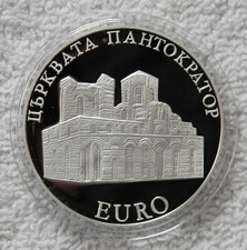 BULGARIEN: 10 Leva 2000 "PANTOKRATOR KIRCHE", PP, Proof, II., Q