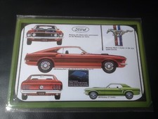 Blechschild Schild 20x30 Ford Mustang GT und Mach 1, Infoschild, Bild, KP