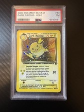 Pokemon TCG: Dark Raichu (Holo) 83/82 PSA 7 Team Rocket