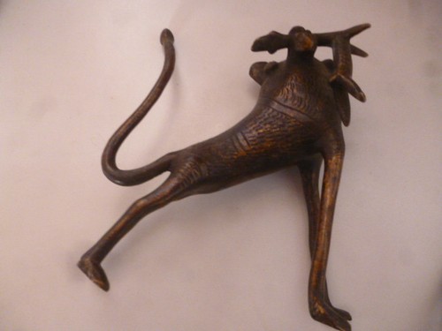 Alte bronze figur - bronze, mit
