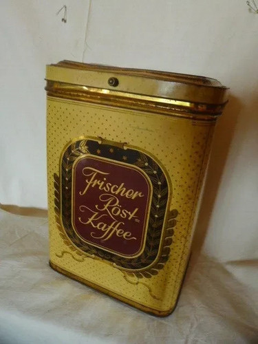 Art deco kaffee - kaffee, blechdose